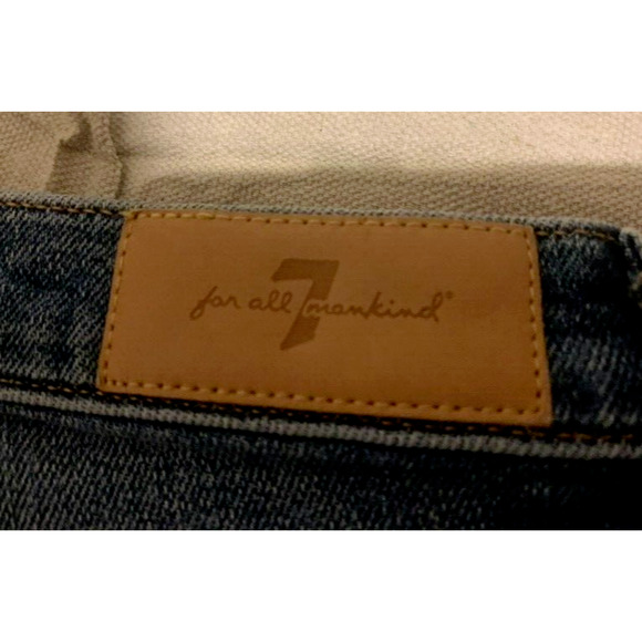 7 For All Mankind Jeans Womens Sz 25 High Waist Skinny Ankle Sparkle Side Pants - Picture 6 of 14